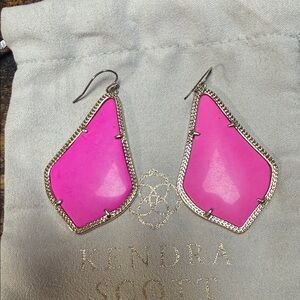 Kendra Scott Hot Pink Statement Earrings